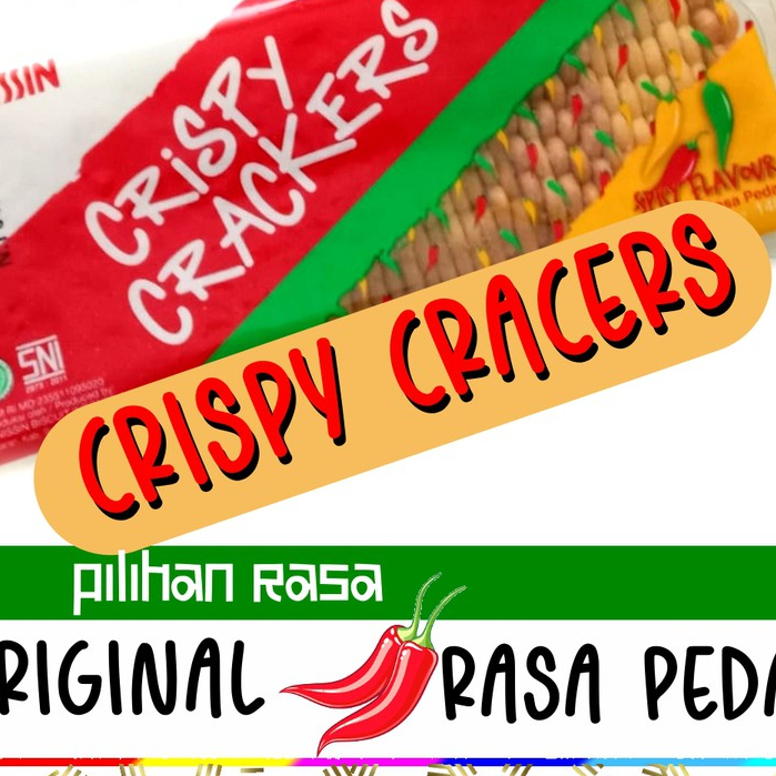 

NISSIN Crispy Crackers 130gr Krekers Spicy Rasa Pedas / Original / Lemon