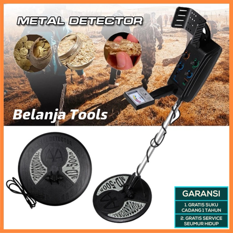 Metal & Gold Detector MD5008 Pelacak Emas Logam MD-5008 Finder Sniper Detektor MD 5008 Pencari Besi