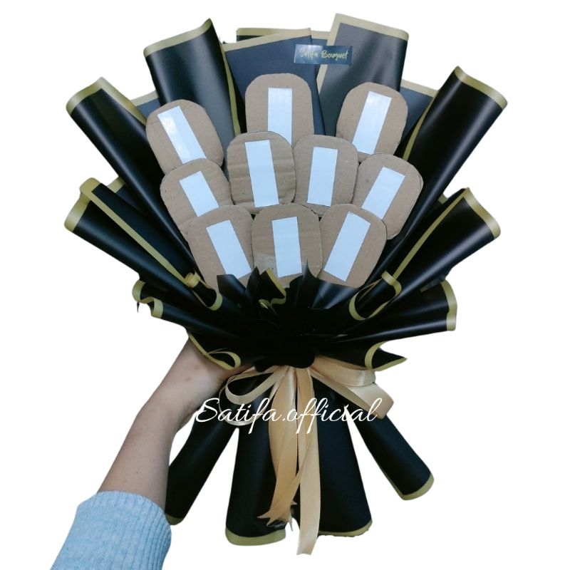 (READY STOCK) Bucket Kerangka Kosongan / Buket Kopi / Buket Foto / Bouquet Snack Hadiah Ulang Tahun 