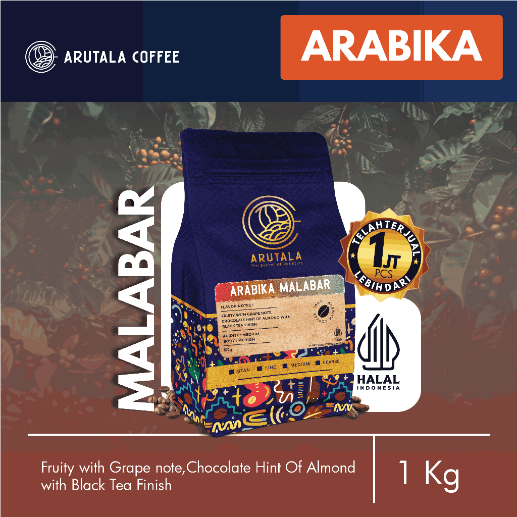 

ARUTALA Kopi Arabika Malabar 1KG