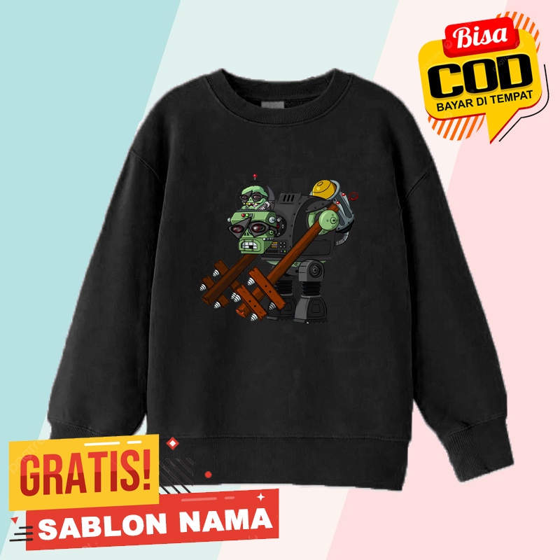 Sweater Anak Anak Zombie Boss / Jaket Sweater Anak Laki Laki & Perempuan Custom Nama Zombie Boss