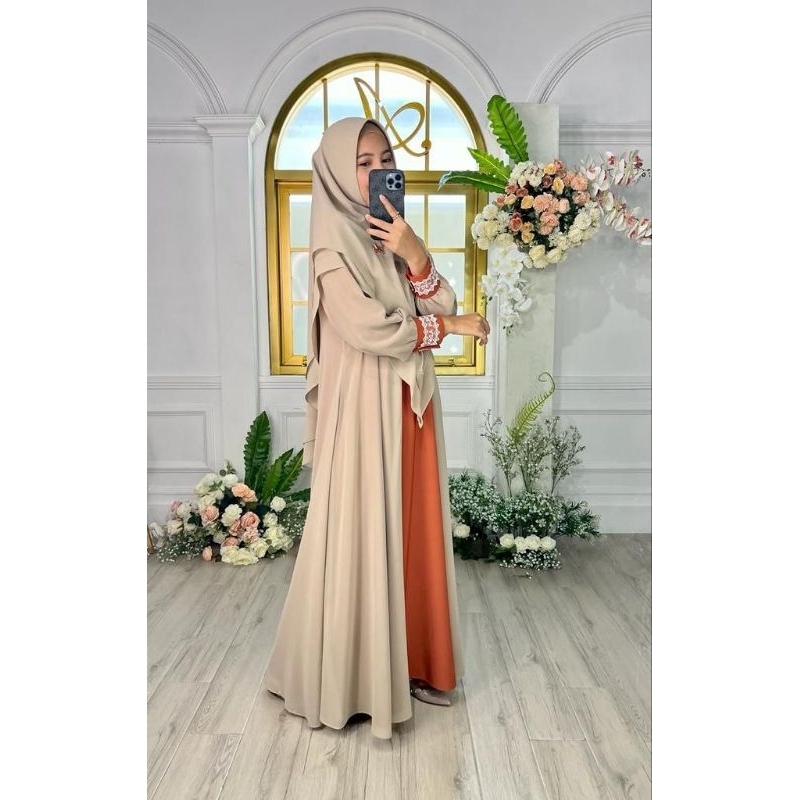 Zulaikha by Aden warna baru /gamis set / gamis original