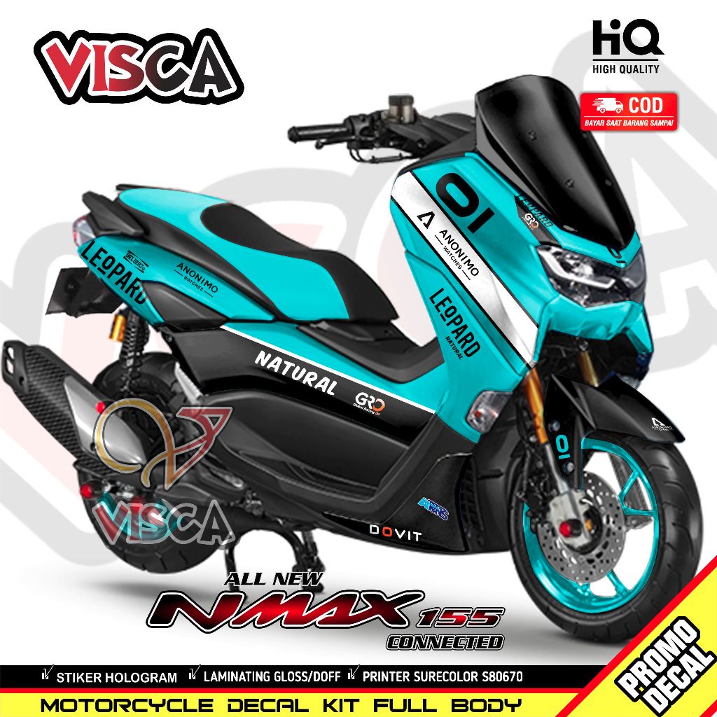 Decal Nmax 2021 Full Body Stiker Nmax 2021 Full Body LEOPARD