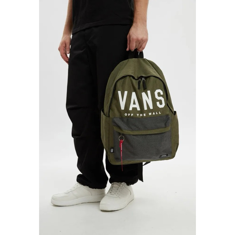 Backpack V4ns Big Logo Green | Tas Ransel | Tas Bahu | Tas Punggung