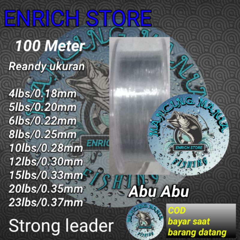 senar pancing kuat 20kg anti keriting dan mudah tenggelam