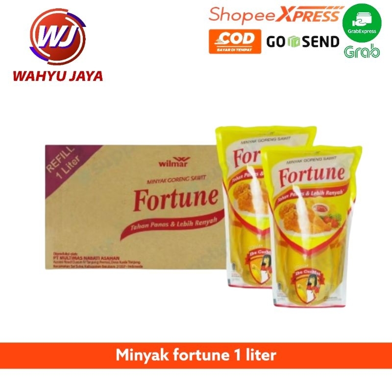 Minyak goreng fortune 1liter Dus @12Liter