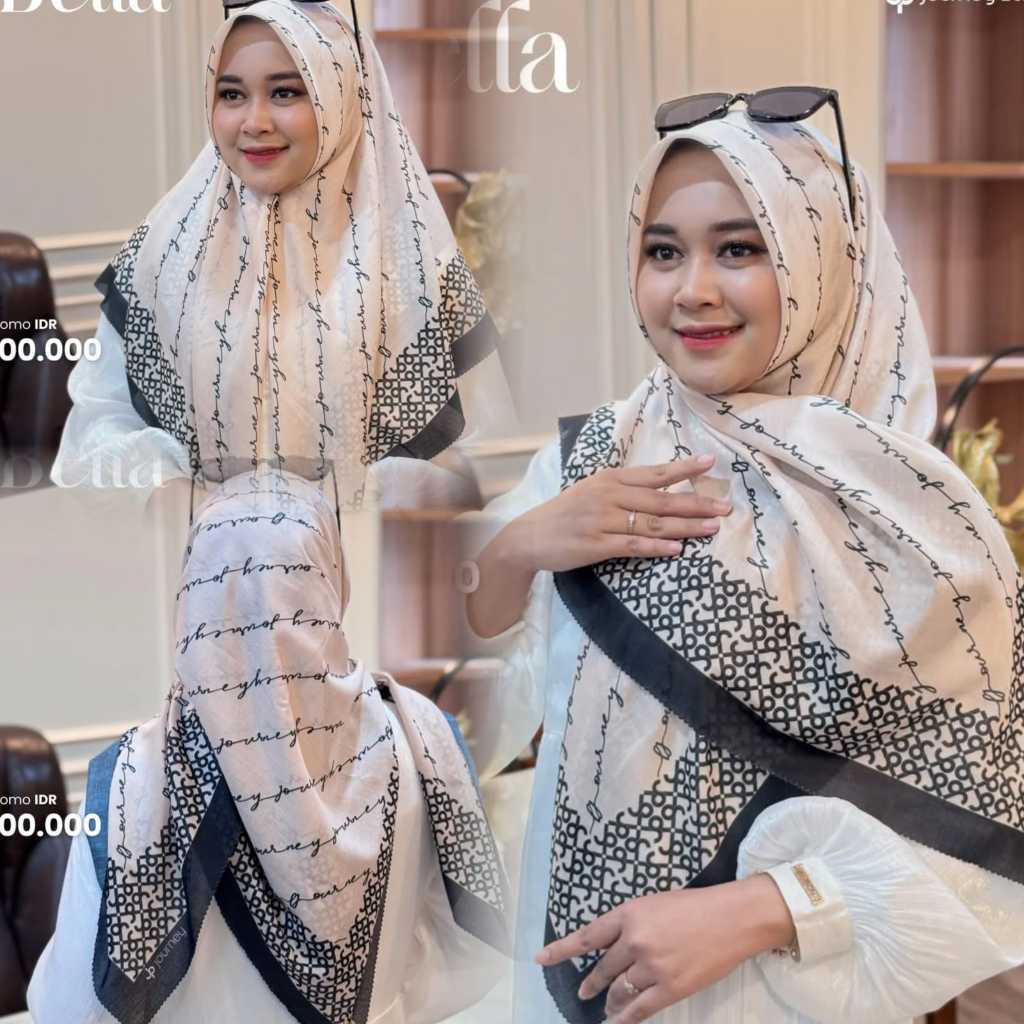 (PAKAI POUCH) Segiempat Journey Loly series KW deenay kw jp ke jurney kw voal premium terbaru