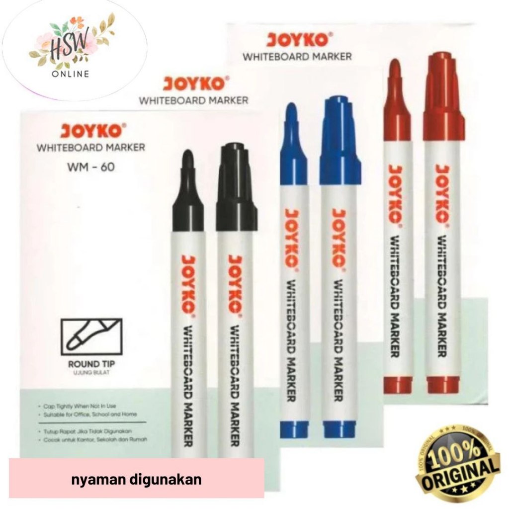 

Spidol Whiteboard Joyko Sepidol Papan Tulis White Board Marker Warna