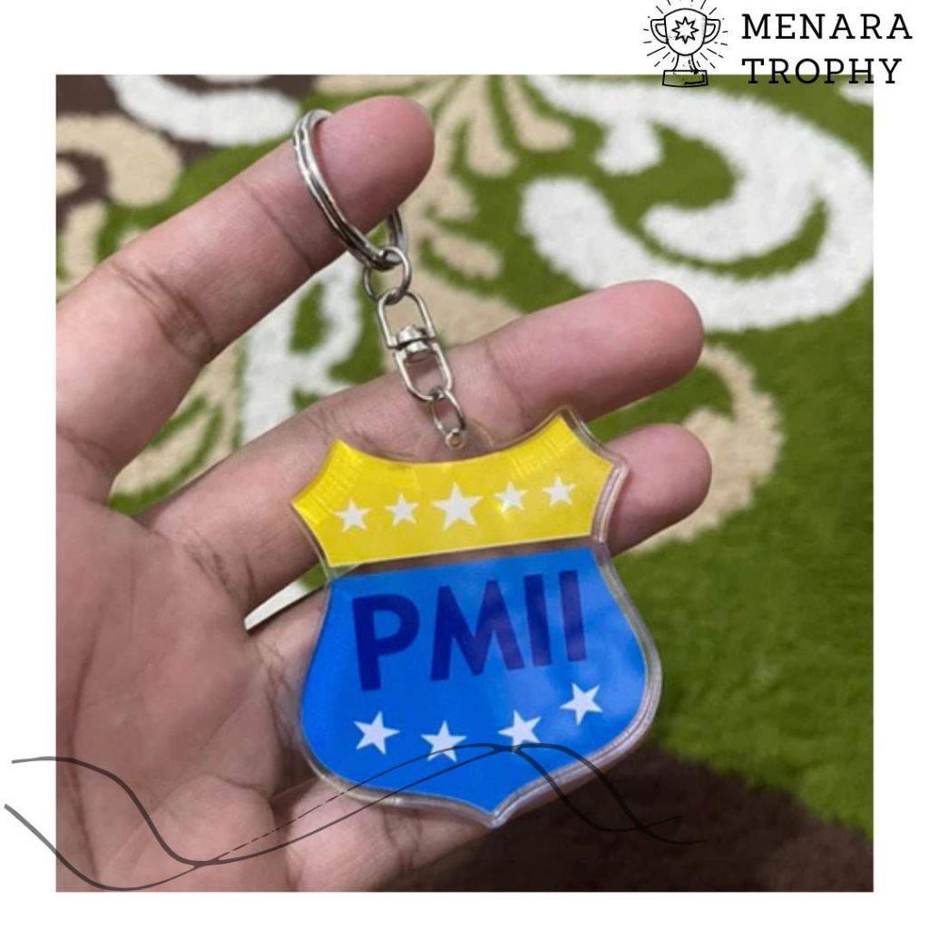 Ganci PMII Gantungan Kunci PMII Murah Ganci PMII Akrilik