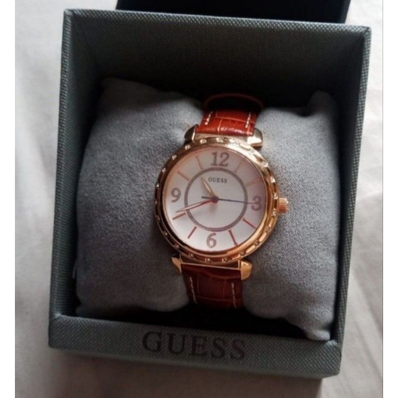 Preloved Jam tangan guess ori tali kulit