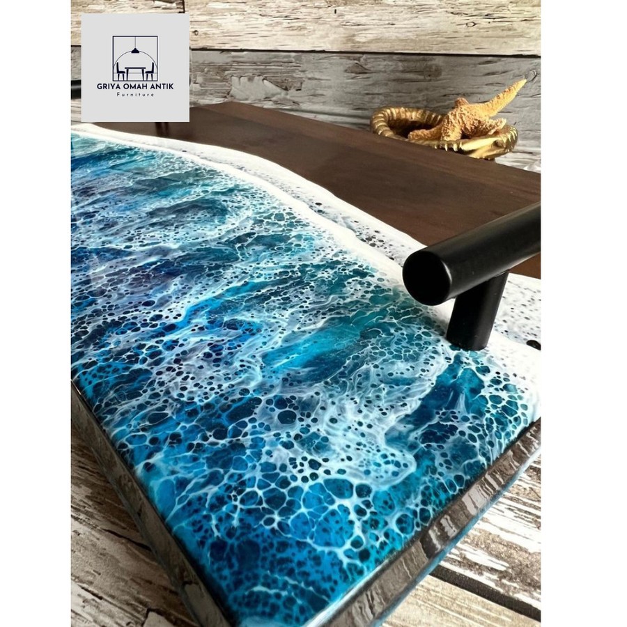 hiasan nampan/hiasan minimalis/nampan terbaru/nampan kayu/NAMPAN RESIN/nampan makanan/nampan minimal