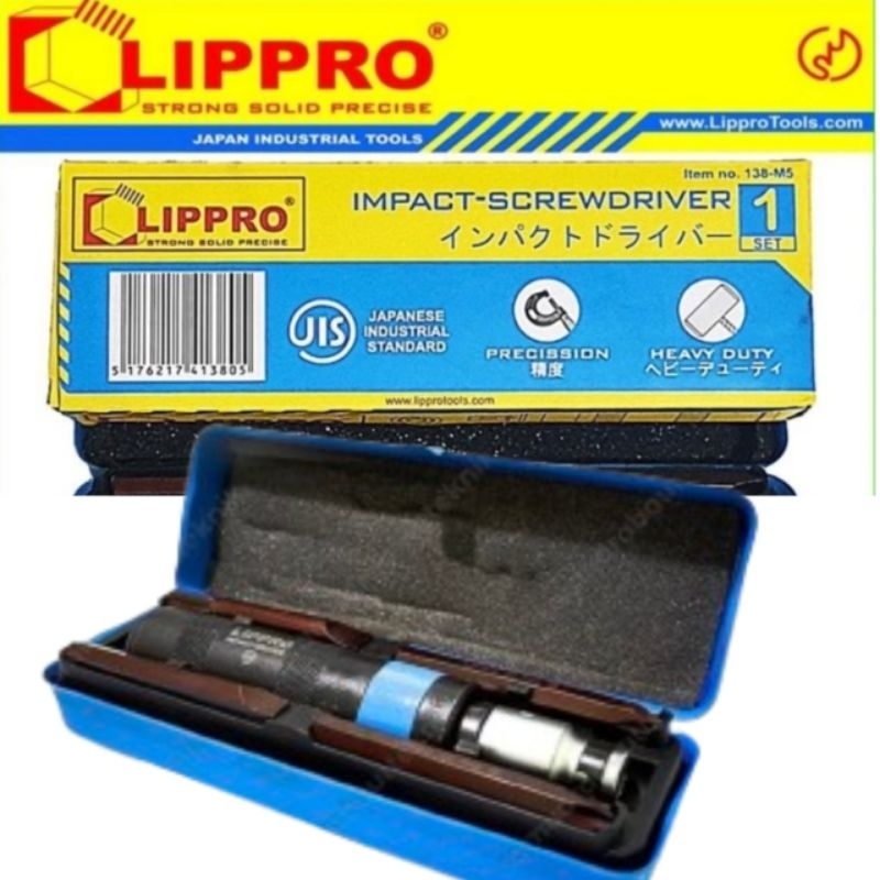 Lippro Obeng Ketok Set 5 Pcs - Impact Driver Set