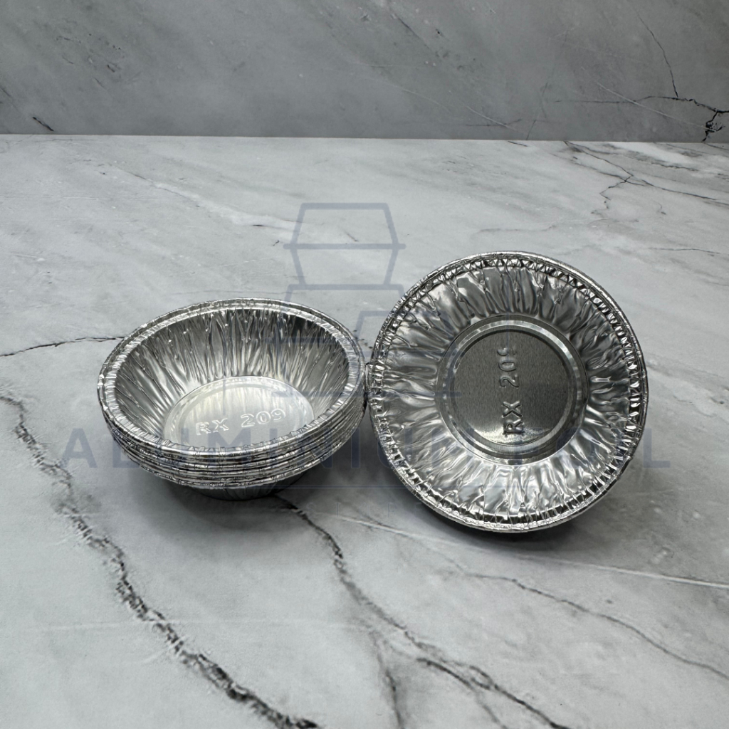 Aluminium Foil Cup Rx 209 Ukuran Kecil 60 Ml Cocok Sebagai Cetakan Egg Tart Portugis