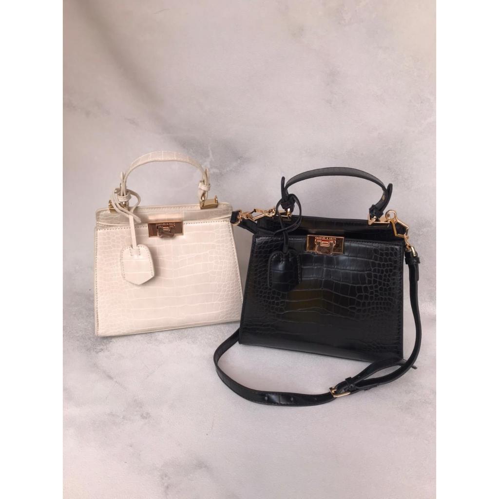 BAGSBUNNY15 TAS WANITA CROCO EFFECT 7817 FRONT FLAP CK