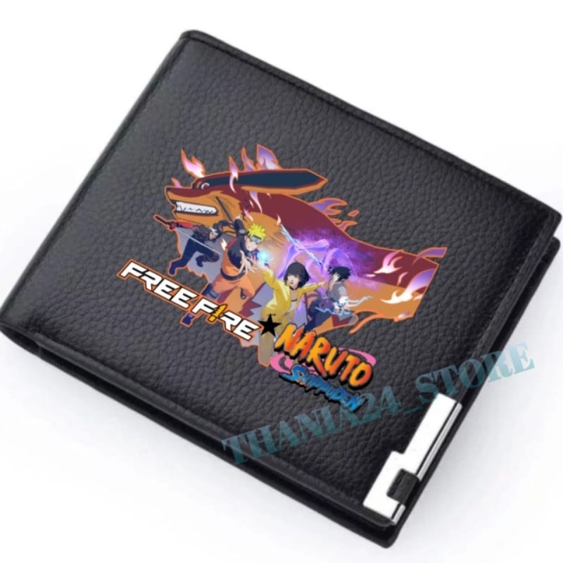 DOMPET ANAK FREE FIRE X NARUTO SHIPPUDEN