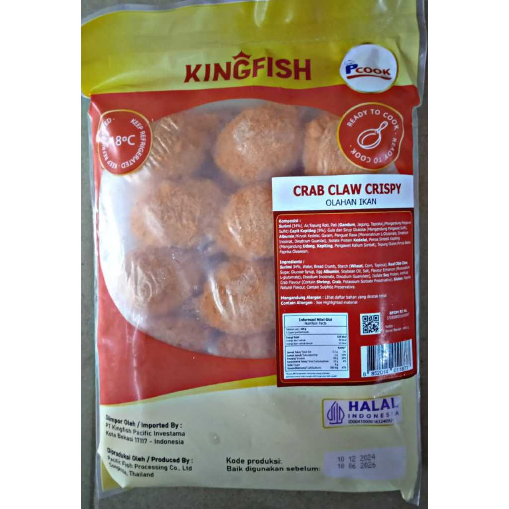 

KINGFISH Crab Craw Crispy 450 gram