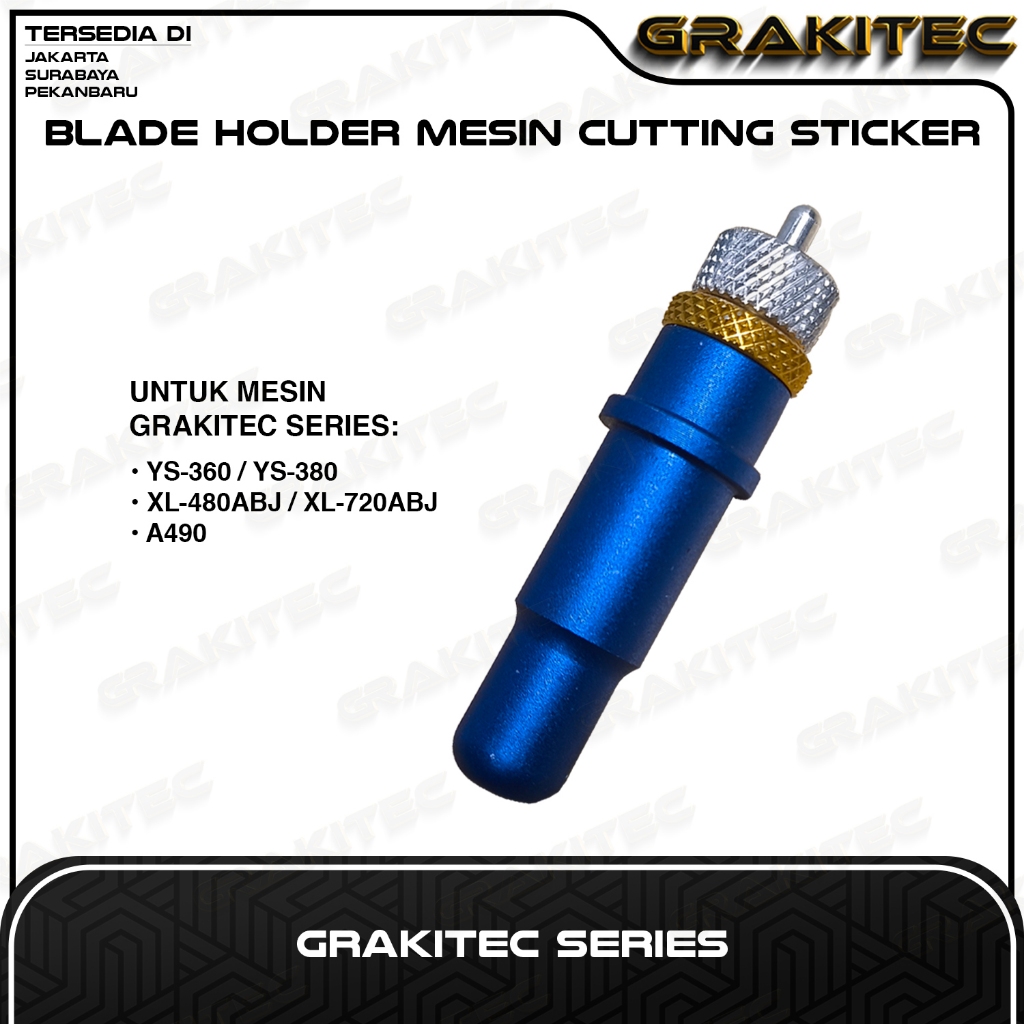 

Grakitec Blade Holder / Rumah Jarum / Pisau Mesin Cutting Sticker Grakitec Servo / K-1200 JK / XL / XL PRO / GC / YS / A490 Series