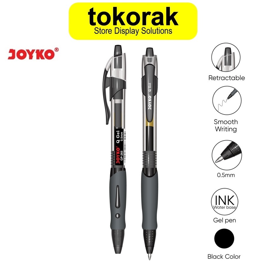 

PULPEN GEL JOYKO GEL PEN GP-265 PEN QGEL CLICKER PENA Q GEL CETEK Q-GEL GP 265