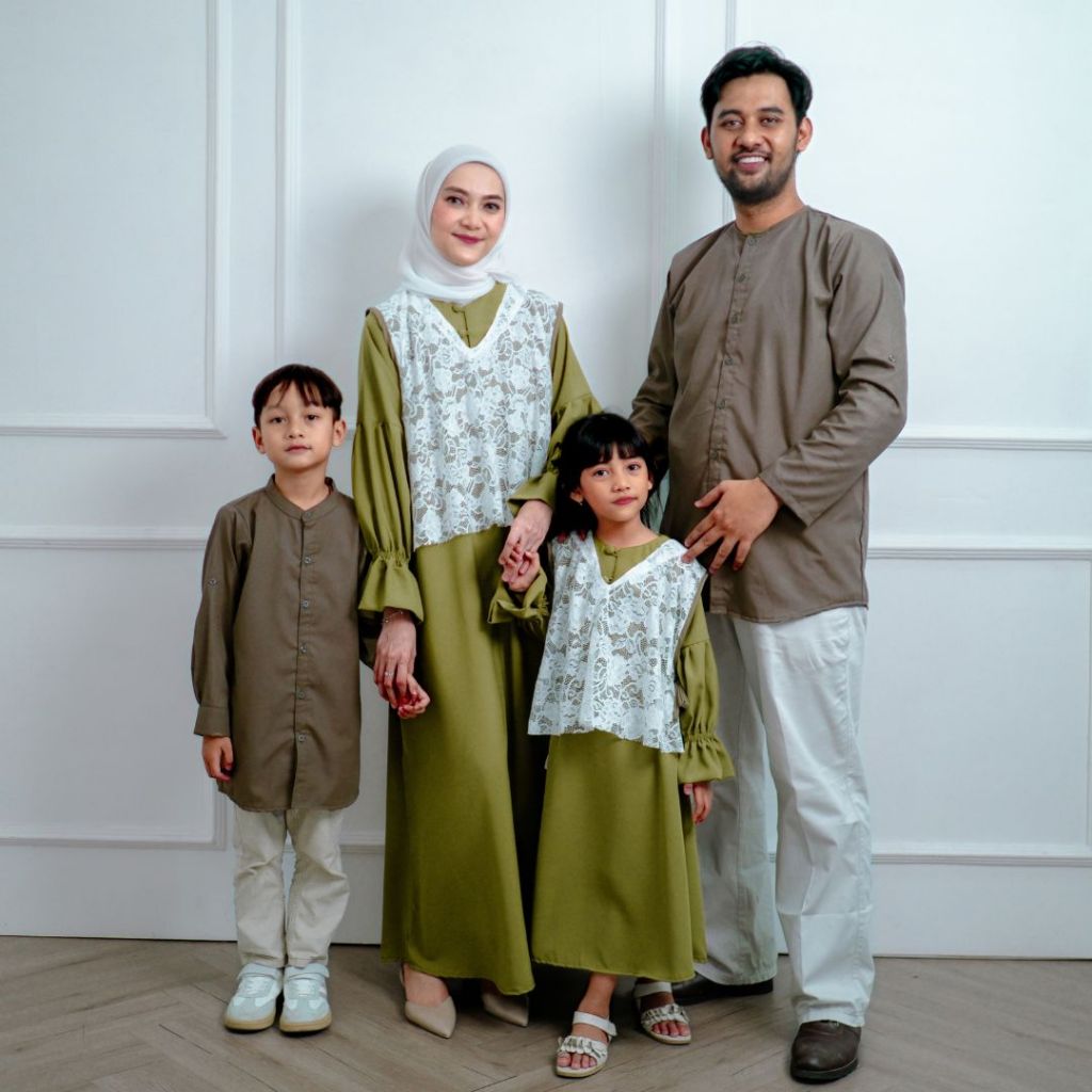 Sarimbit Keluarga 2025 Lebaran Series KAMINI OLLIVE  - Baju Couple Keluarga Lebaran 2025