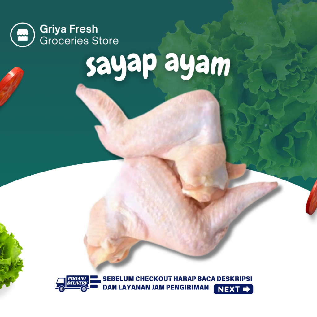 

Sayap Ayam Fresh 500 gram - Kirim Instant