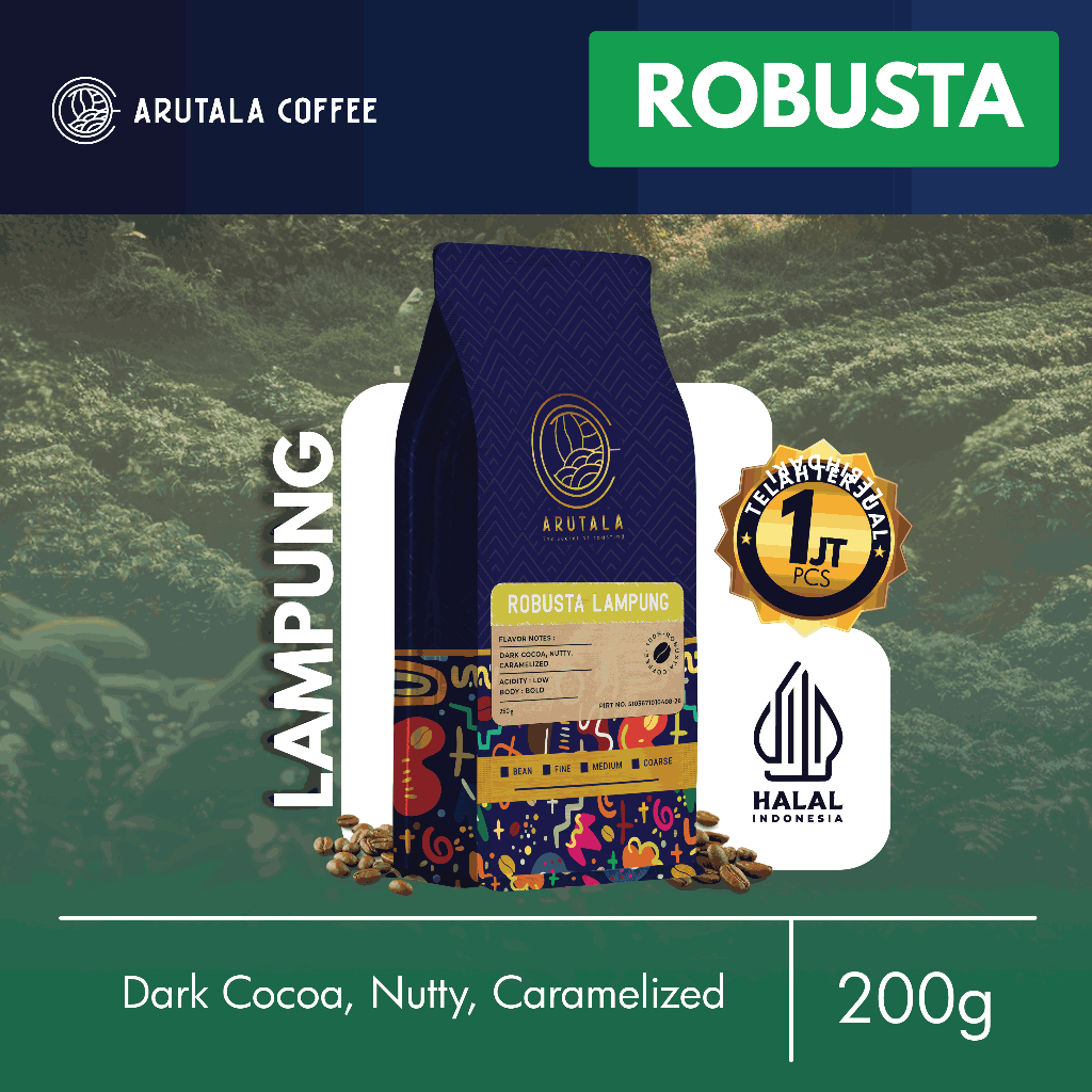 

ARUTALA Kopi Lampung Robusta Coffee 200 gram