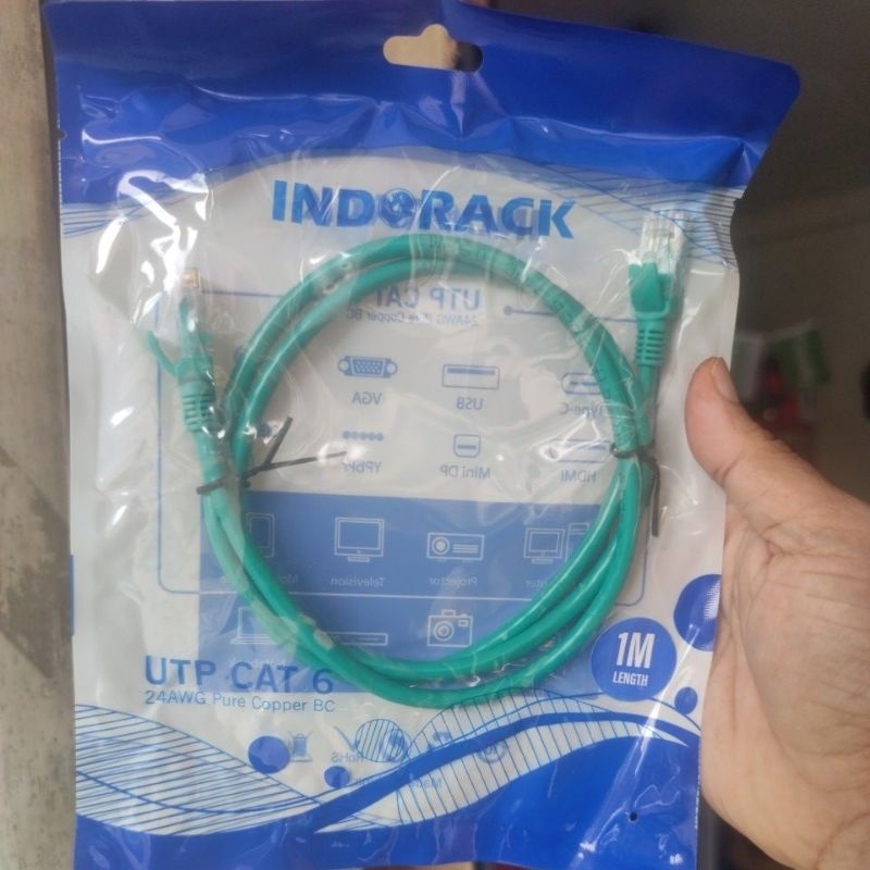 Patch Cord Gigabit Kabel LAN UTP Cat6 Pure Copper Tembaga Murni Pabrikan Siap Pakai