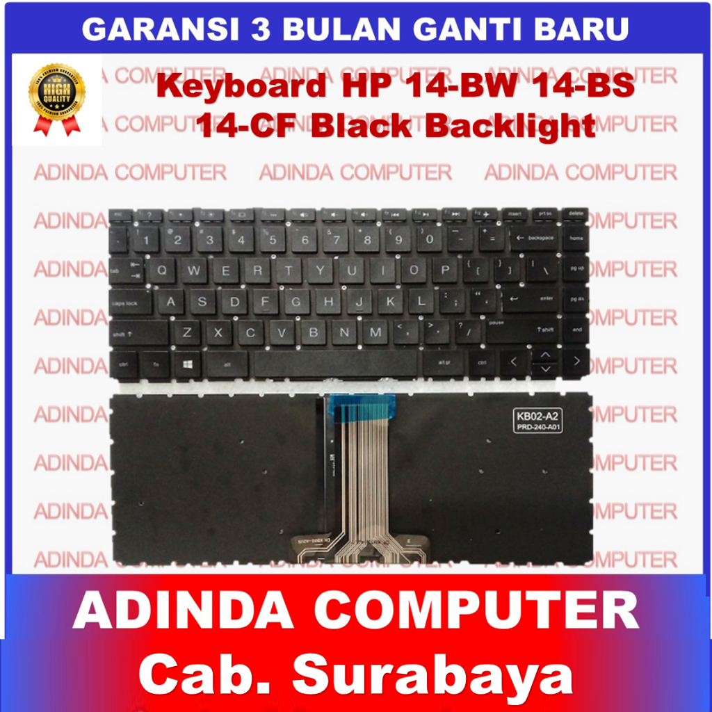 Keyboard Hp 14-Bw4-bs 14-df 14-BW501AU TPN-C131 14G-BR002TU 14-bs012la 14-bw012nr 14-bs013la L15609-