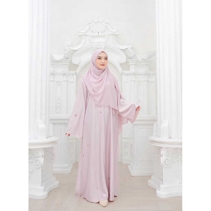 abaya allbusyra luella set pink lily