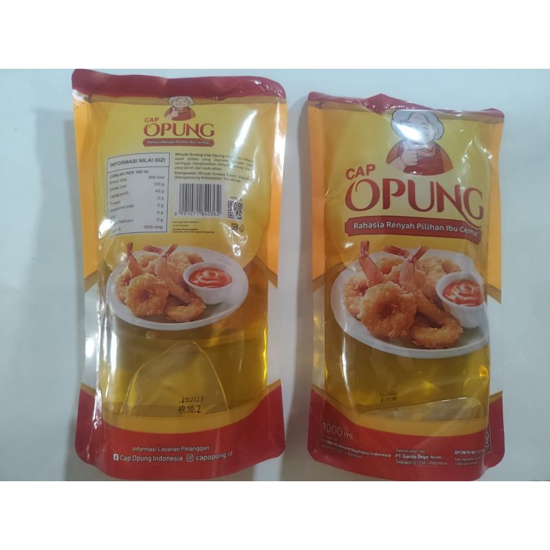 

Minyak goreng opung 1 liter