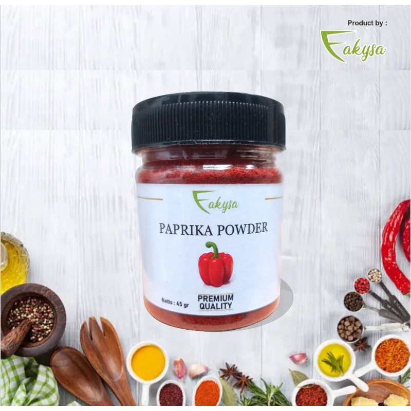 

Paprika Bubuk Premium 50gr – Bubuk Paprika Murni, Tanpa Campuran, Pedas Manis, Kemasan Fresh & Higienis