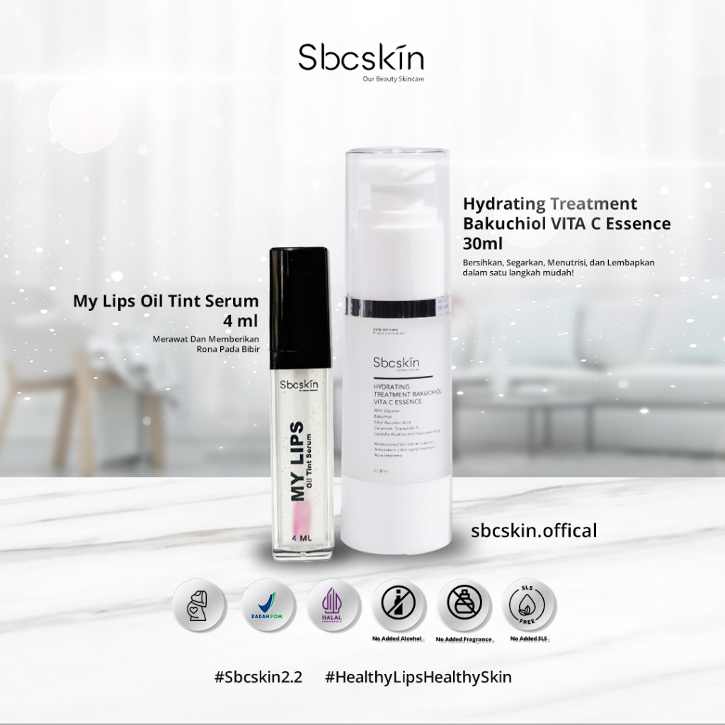 [SPESIAL BUNDLING] Bakuchiol Vita C Essence | 30 ml + My Lips Oil Tint Serum 4 ml