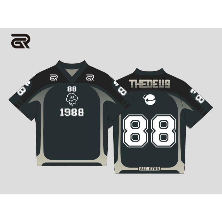 GR APPAREL - Jersey Oversize 88 Series Sport Style Full Printing