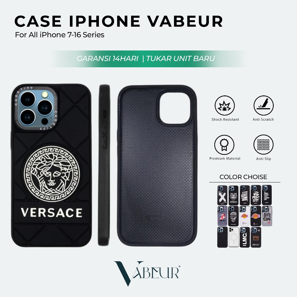 Vabeur Softcase iPhone 3D Timbul Lucu Anti Bentur Anti Slip Silicone iPhone 16 15 14 13 12 11 X XR X