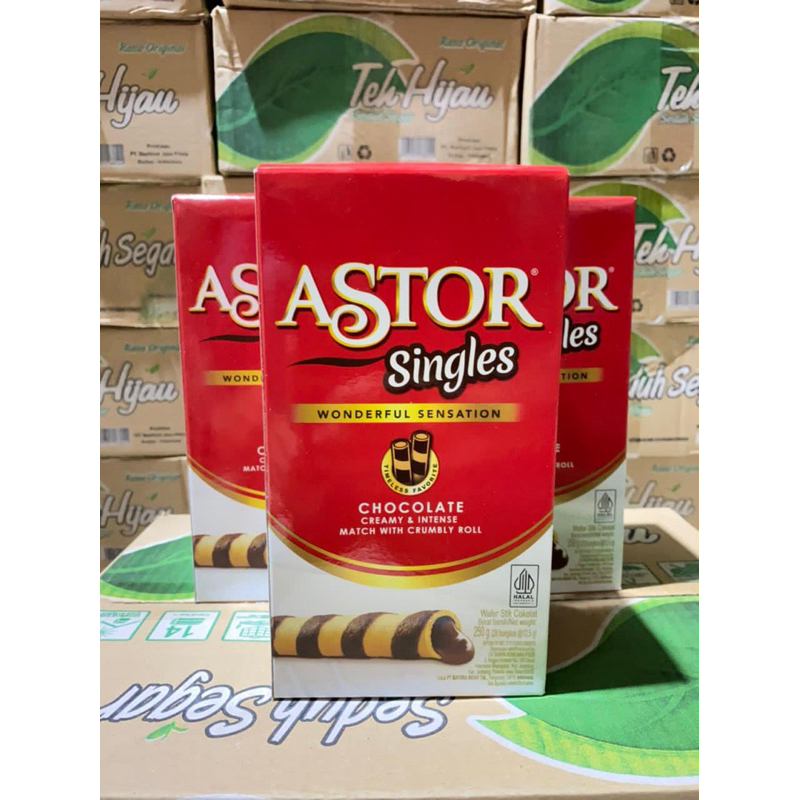 

ASTOR SINGLES BOX [1 BOX ISI 20 PCS] Wonderfull Sensation Chocolate Creamy and Intense