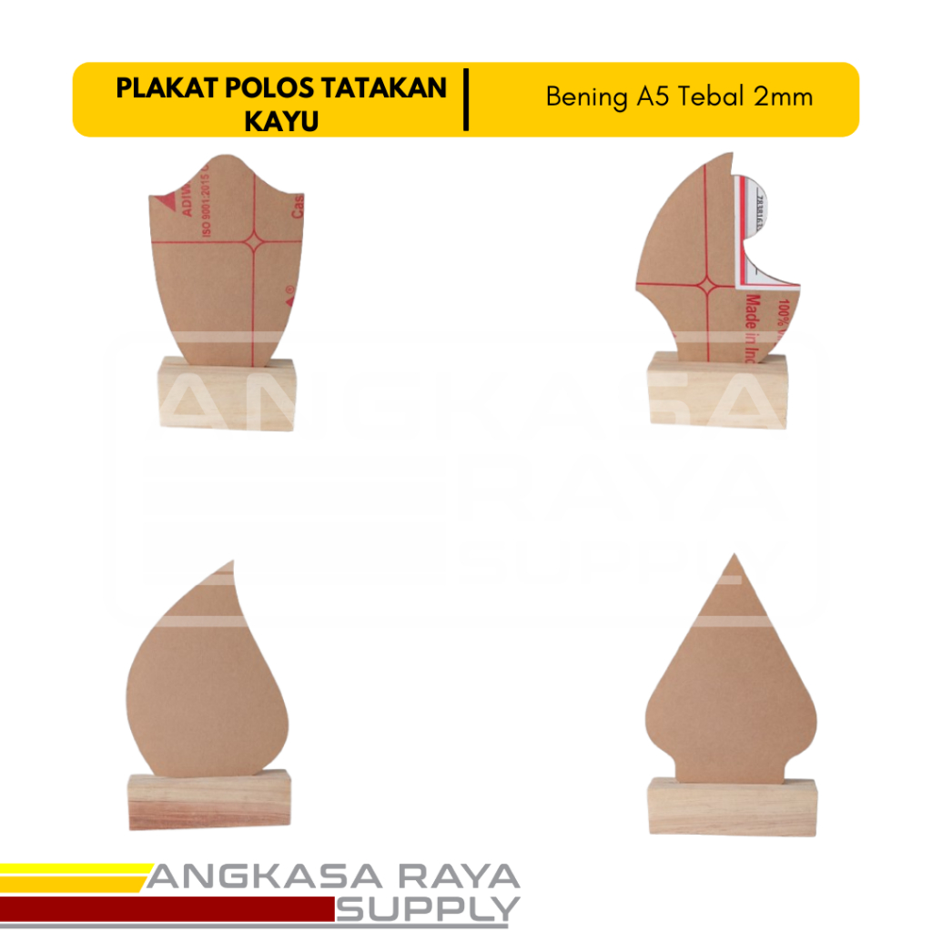 

Plakat Polos Tatakan Kayu ukuran A5 tebal 2mm