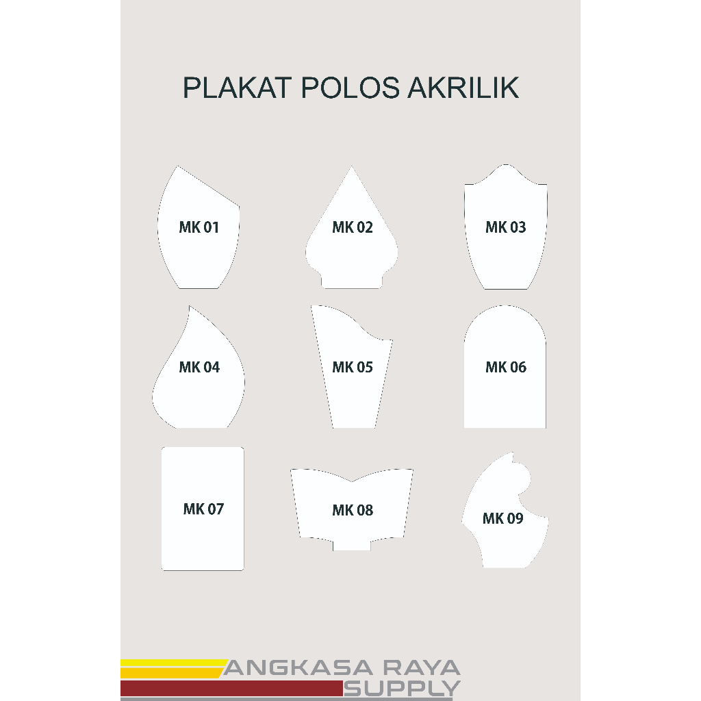 

Plakat Vandel Polos Tatakan Kayu ukuran A5 tebal 2mm