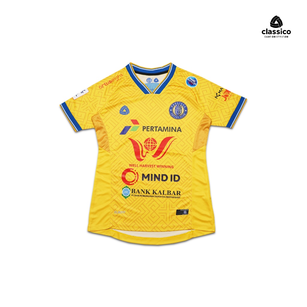Classiconesia Jersey Sepak Bola Futsal Setelan BoxSet Pangsuma FC 24/25 Home Yellow Kuning