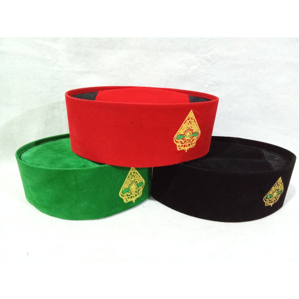 SONGKOK PECI BORDIR GUNUNGAN WAYANG NU/KOPIAH BORDIR NU