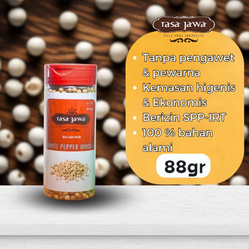 

RASA JAWA WHITE PEPPER WHOLE 88GR