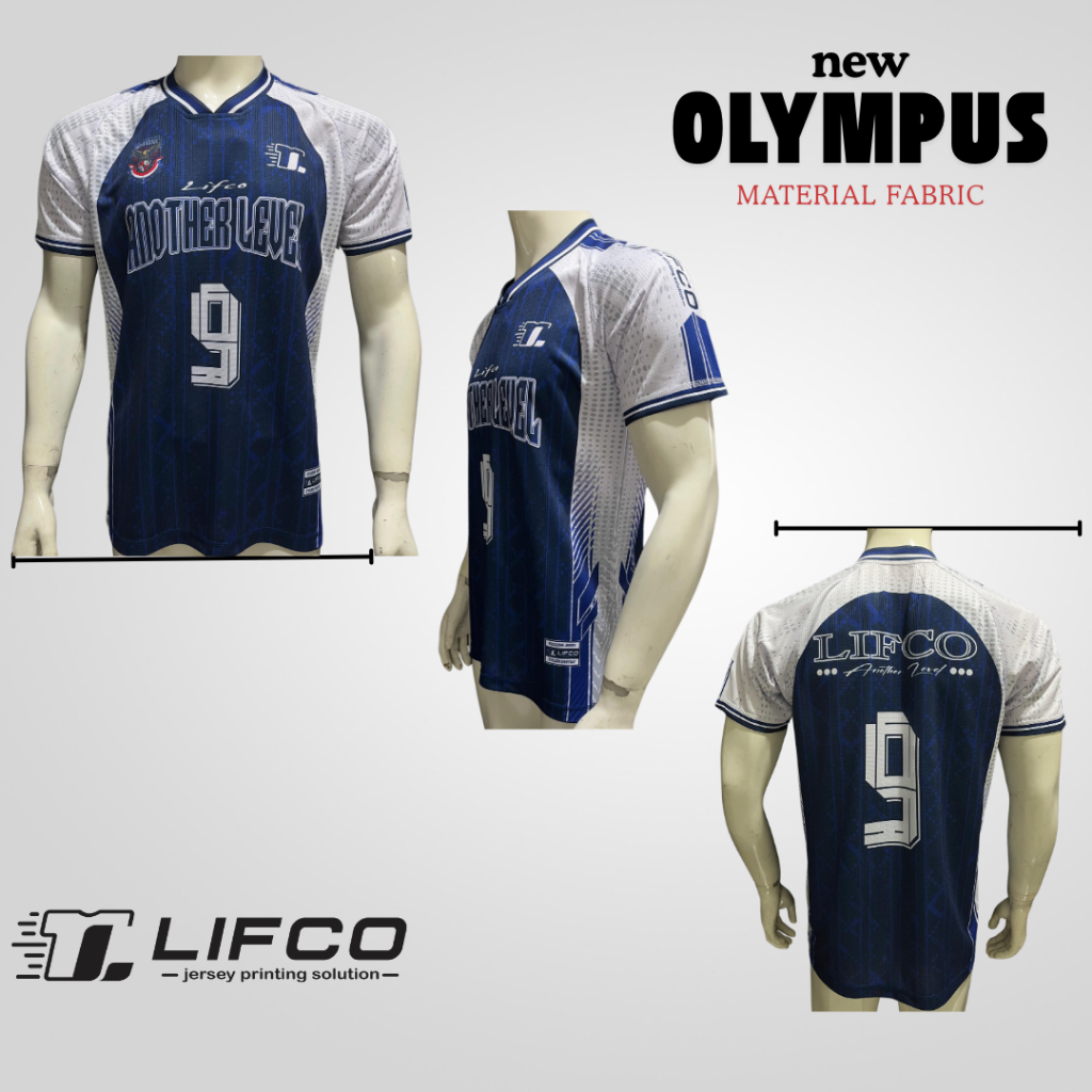 JERSEY VOLI LIFCO ORIGINAL RAGLAN BIRU (TIDAK BISA REQUEST NAMA)