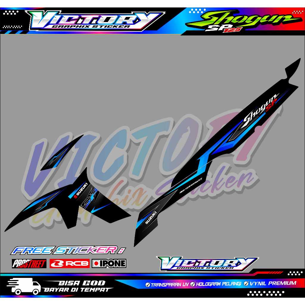 STRIPING VARIASI SUZUKI SHOGUN 125 SP / STICKER LIST VARIASI MOTOR SHOGUN 125 SP