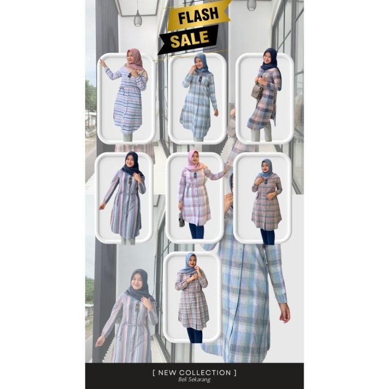 Long tunik dnp motif new