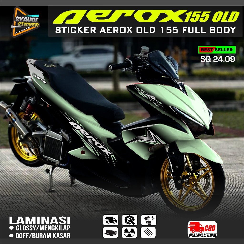 (COD) Decal AEROX 155 Full Body - Sticker Decal Aerox 155 Old Full Body Decal Sticker Aerox 155 Full