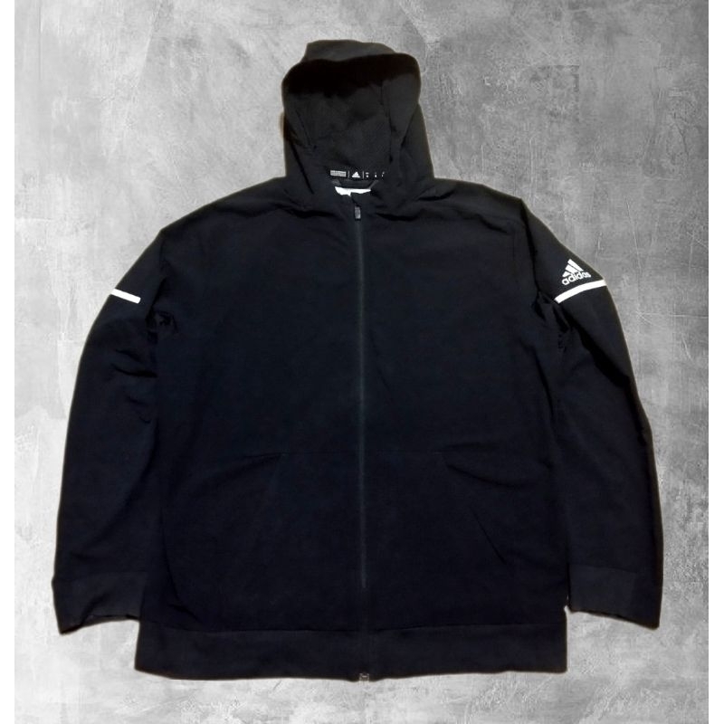 ADIDAS HOODIE ZIPPER HITAM