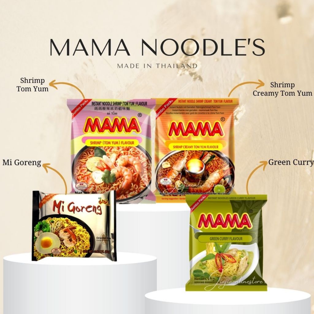 

MAMA Mie Instan Thailand Mie Goreng Thailand Mie Kuah Thailand Mama