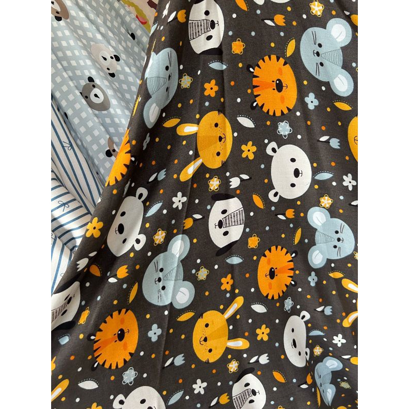 kain katun rayon viscose motif karakter anak anak lucu motif terbaru best seller