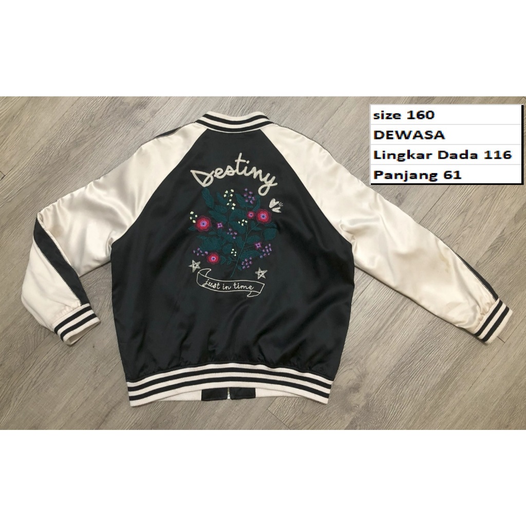 Jaket Sukajan - Jaket Varsity Vintage Sukajan Satin Remaja-Dewasa Second Preloved