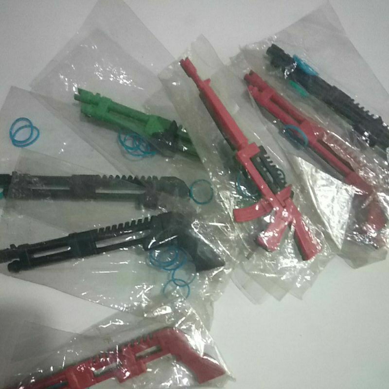 Mainan Pistol karet loomband - pistol anak peluru karet