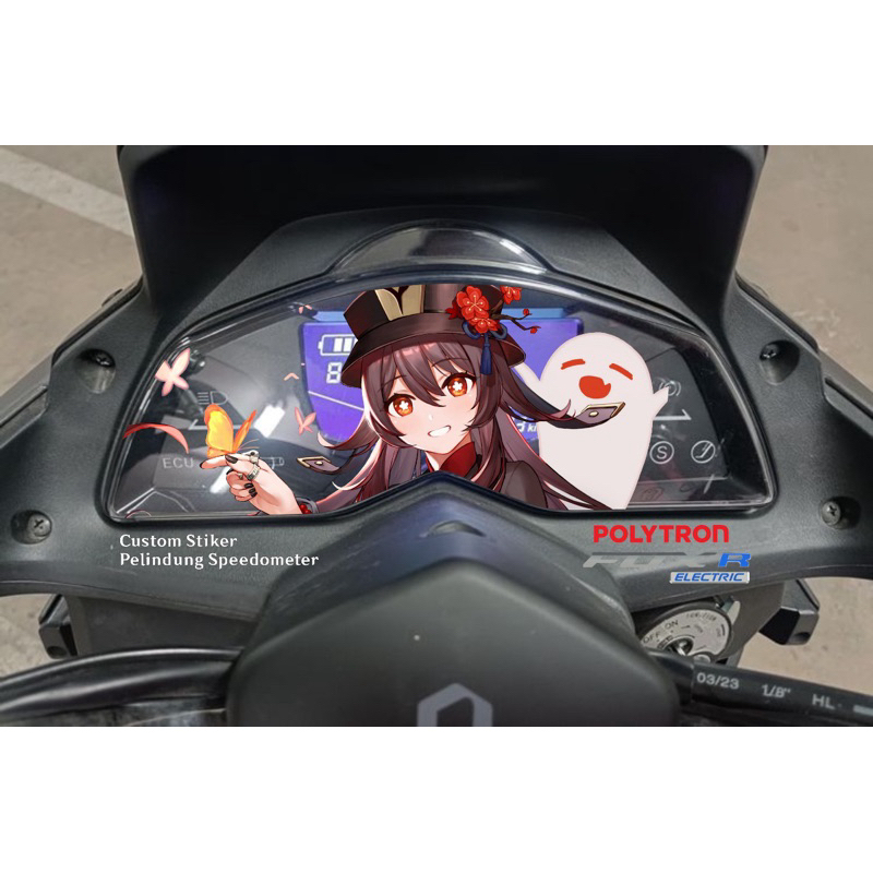 (Versi upgrade) Stiker Polytron Fox 350/ Fox R / Fox R Speedometer Pelindung Anti Retak
