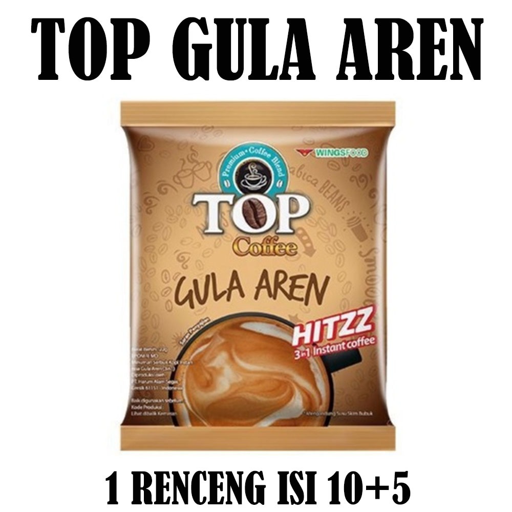 

TOP COFFEE GULA AREN RENCENG ISI 10+5